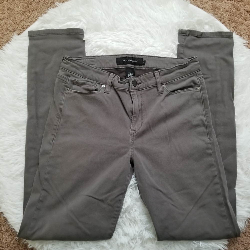 Calvin Klein gray skinny jeans